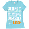Strong Independent Motivated Leo Ladies Fitted T-Shirt