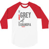 I Wear Grey For My Grandpa (Brain Cancer Awareness) 3/4 Sleeve Shirt