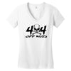 4x4 big skull head  off road Women's V-Neck T-Shirt