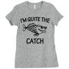 father's day fishing Ladies Fitted T-Shirt