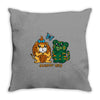 scaredy cats Throw Pillow