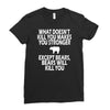 bears kill you Ladies Fitted T-Shirt