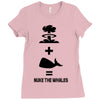 nuke the whales Ladies Fitted T-Shirt