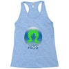 the green frog Racerback Tank