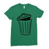 garbage ghost Ladies Fitted T-Shirt