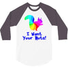 i want your nuts 3/4 Sleeve Shirt