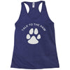 paw pun for pet lovers Racerback Tank