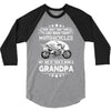 Motorcycles Grandpa 3/4 Sleeve Shirt