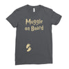 muggle on board maternity Ladies Fitted T-Shirt
