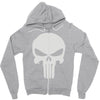 the punisher skull head Zipper Hoodie