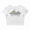 surf biker Crop Top