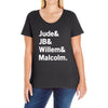 Jude JB Willem Malcolm Ladies Curvy T-Shirt