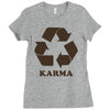 karma recycle Ladies Fitted T-Shirt