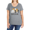 crazy cat lady Ladies Curvy T-Shirt