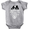 The Mountains Are Calling, I Must Go Baby Bodysuit
