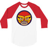 lucha libre   red 3/4 Sleeve Shirt