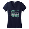 sorry this girl taken Women's V-Neck T-Shirt