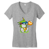 rufu  the green wolf Women's V-Neck T-Shirt