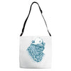 hip hop hibernation Adjustable Strap Totes