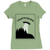 I Want To Believe (f243) Ladies Fitted T-Shirt