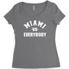 miami vs everybody Women's Triblend Scoop T-shirt