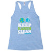 keep earth clean it's not uranus kawaii planets Racerback Tank