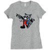 rocket vintage cartoon style Ladies Fitted T-Shirt