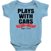 Plays With Cars Baby Bodysuit