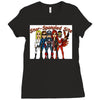 star spangled hammered Ladies Fitted T-Shirt