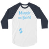 Muggle On Board Blue 3/4 Sleeve Shirt