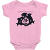 big shark little fish Baby Bodysuit