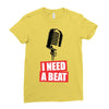 i need a beat Ladies Fitted T-Shirt