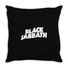 black sabbath metal rock baseball jersey Throw Pillow