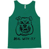 deal with it angry pitbul Tank Top