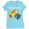 Vote Yes, Australian Marriage Equality Ladies Fitted T-Shirt
