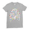 skeleton christmas tree Ladies Fitted T-Shirt