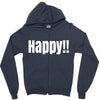 happy Zipper Hoodie
