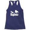 the dogfather  nerd retro der pate godfather fun Racerback Tank