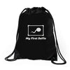 my first selfie Drawstring Bags