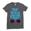 time to go tropical awesome paradise Ladies Fitted T-Shirt