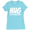 hug machine funny joke Ladies Fitted T-Shirt