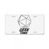 geek time License Plate