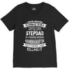 Super Cool Stepdad Of A Freaking Awesome Granddaughter V-Neck Tee