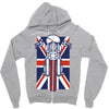 british biker Zipper Hoodie