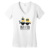despicable me minions men in black Women's V-Neck T-Shirt