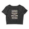 proud vet tech dad Crop Top