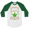 smoke weed every christmas 3/4 Sleeve Shirt