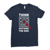 think outside the box Ladies Fitted T-Shirt