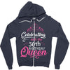 Celebrating With The 70th Birthday Queen Zipper Hoodie