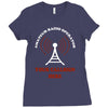amateur ham radio callsign antenna Ladies Fitted T-Shirt